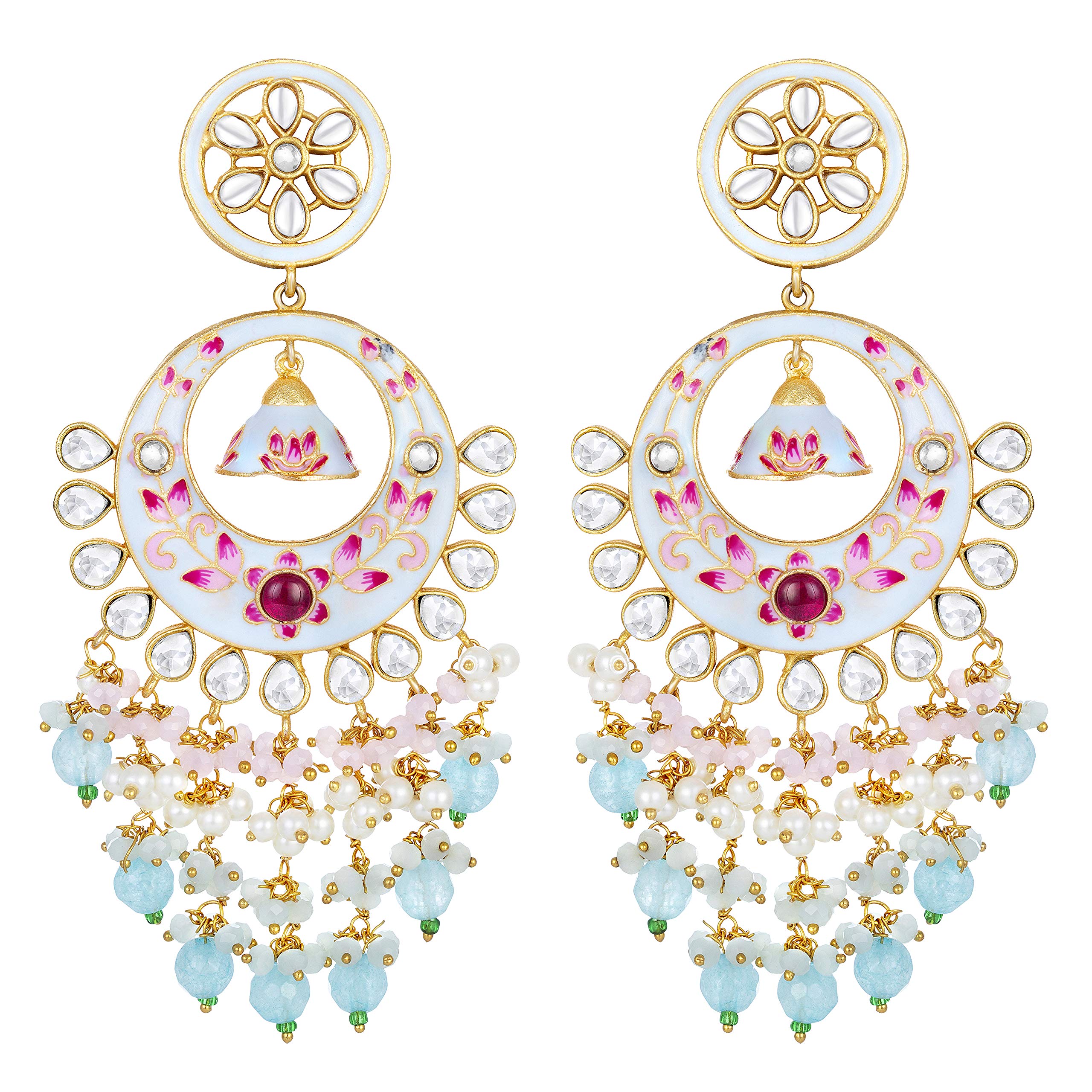 See full amazon price history chart for Peora Gold Plated Enamel Handcrafted Pearl Dangle Earrings Indian Traditional Jewellery for Women Peora Gold Plated Enamel Handcrafted Pearl Dangle Earrings Indian Traditional Jewellery for Women (B085B27MRY) Amazon Price History, Amazon Price Tracker