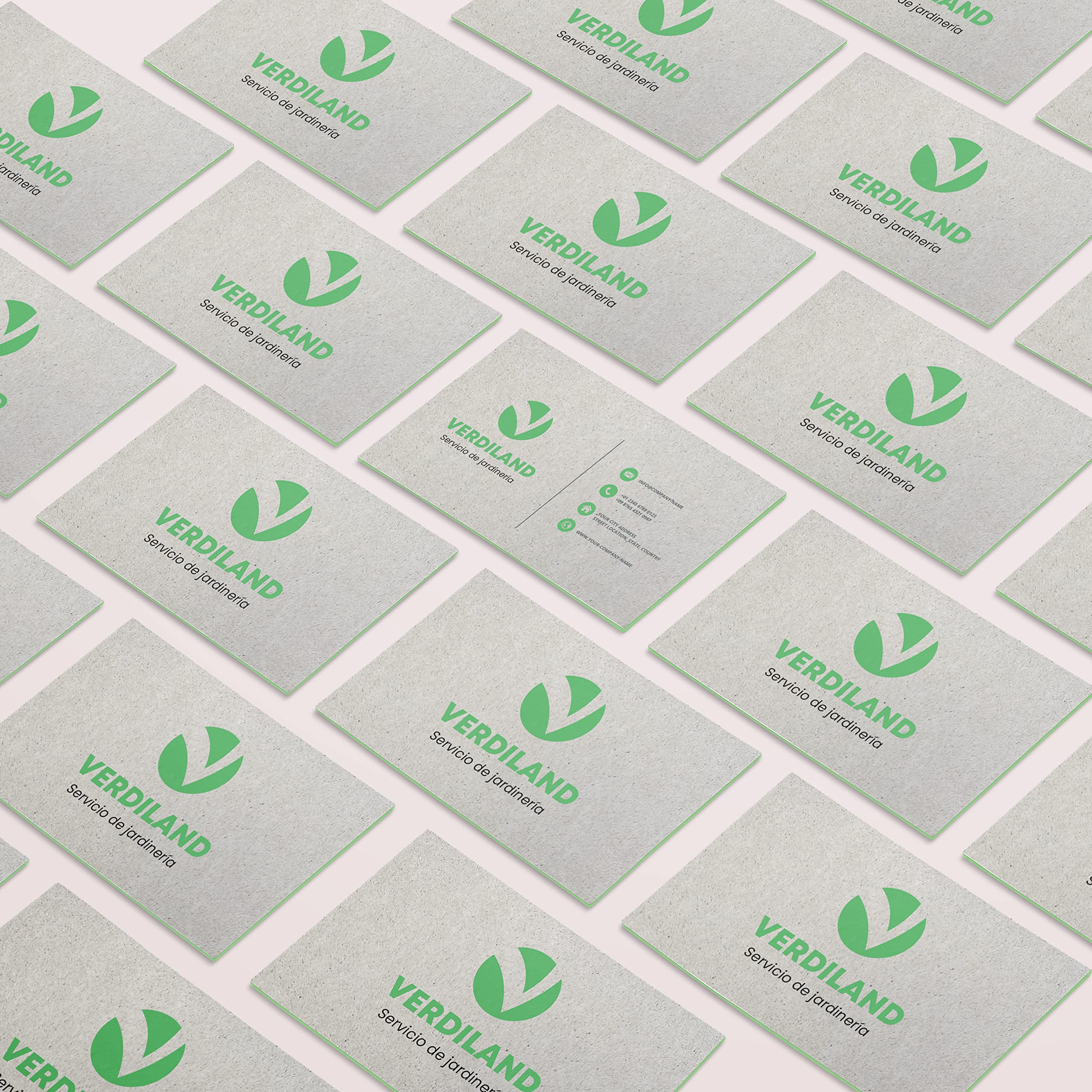 Tarjetas Personalizadas Biodegradable Césped de 400gr – Tarjetas de Visita Ecológicas para Empresas en Papel Reciclado – 250/500 y 1000 unidades