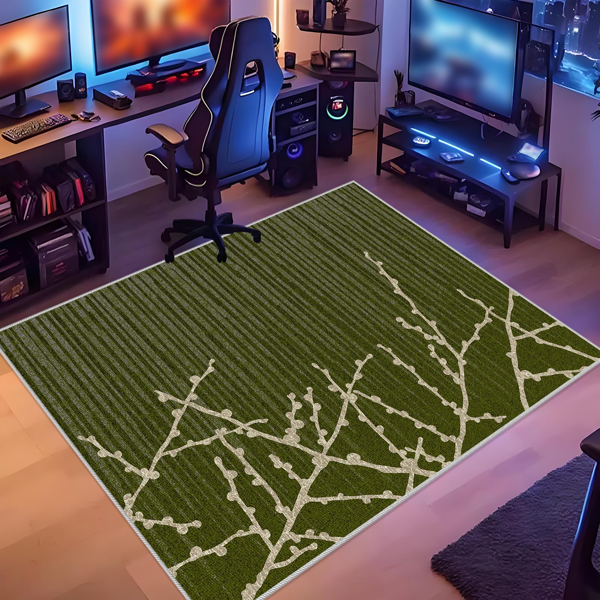 Tapis Chaise de Bureau Gaming Antidérapant 160 x 180 cm