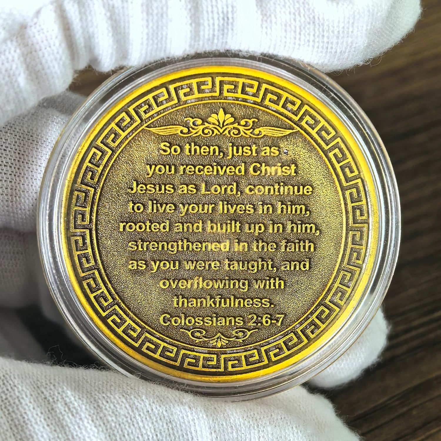 Growing Tree Christian Challenge Coin for Spiritual Growth and Faith Inspiration (Pack of 10)