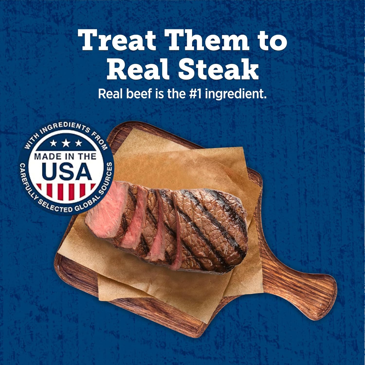 Blue Buffalo True Chews Premium Jerky Cuts Dog Treats, Made in The USA with Natural Ingredients, Beef, 30-oz Bag