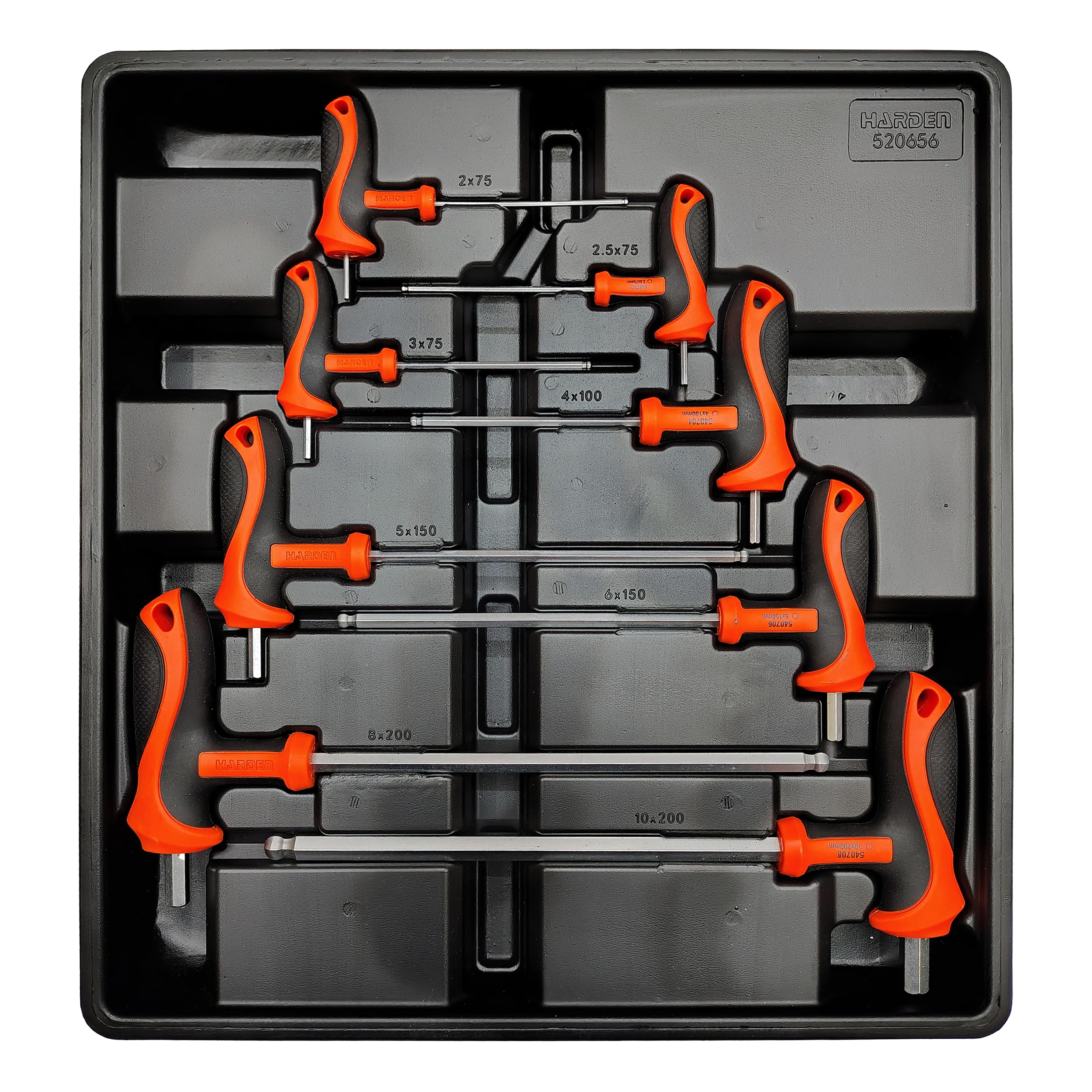 ★美品 AC ADVENTURE COMPONENTS HextremeLT★ Harden 8Pcs T Handle Ball End Allen Hex Key Wrench Set Tool