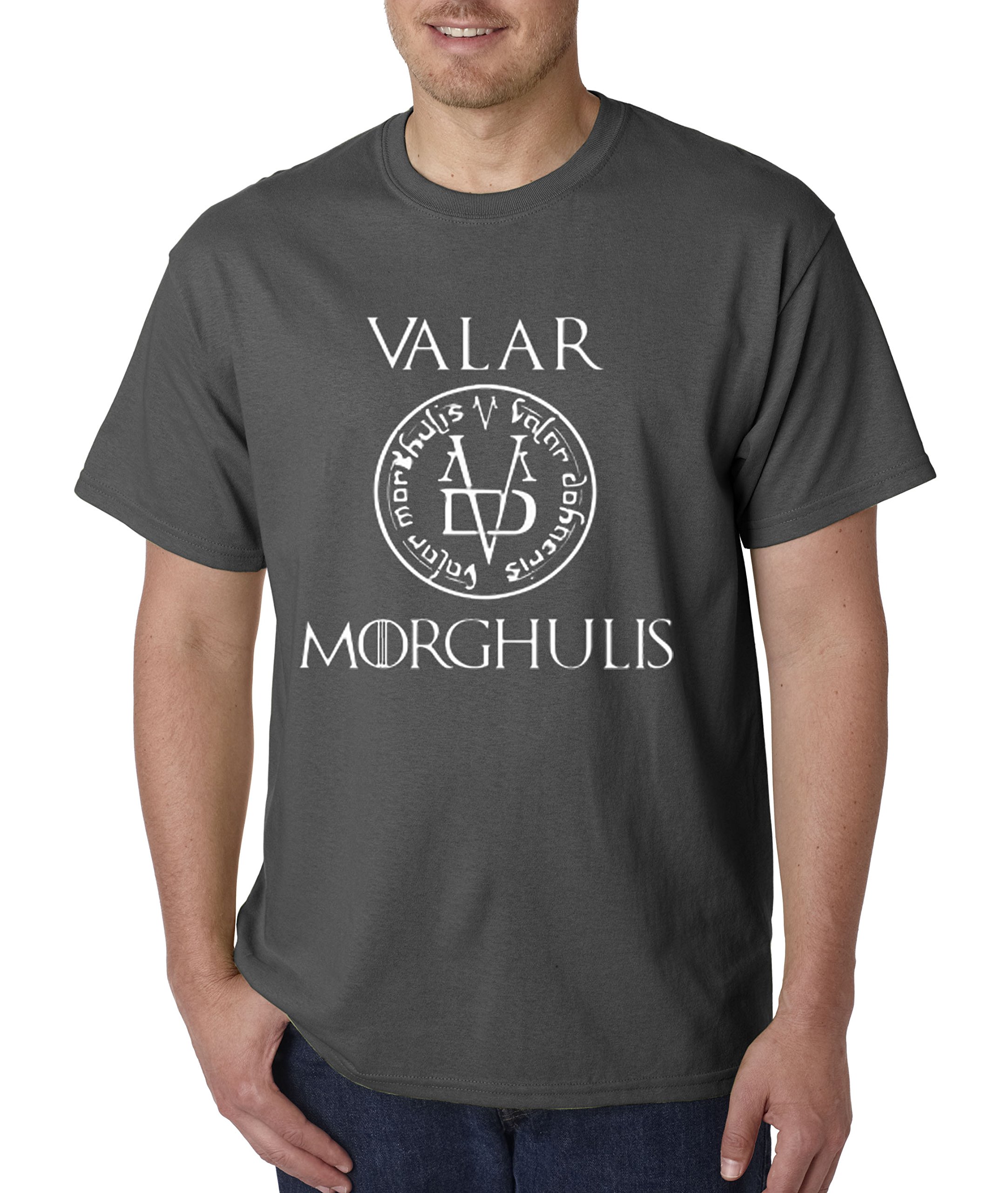 New Way 170 - Unisex T-Shirt Valar Morghulis All Men Must Die Valyrian Game Of Thrones 3XL Charcoal