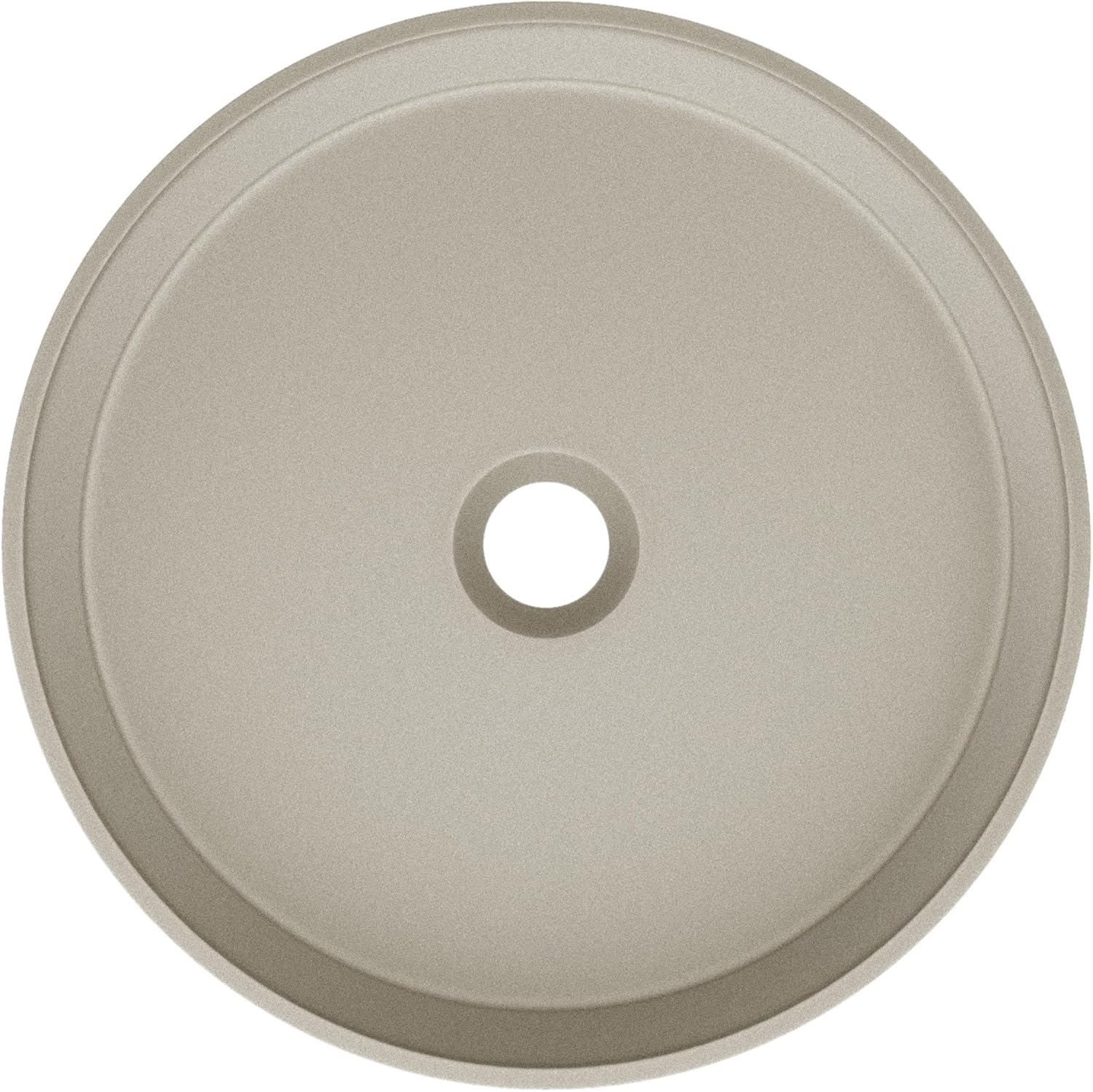 Swiss Madison Lisse 14.5" Concrete Round Vessel Sink in Matte Taupe