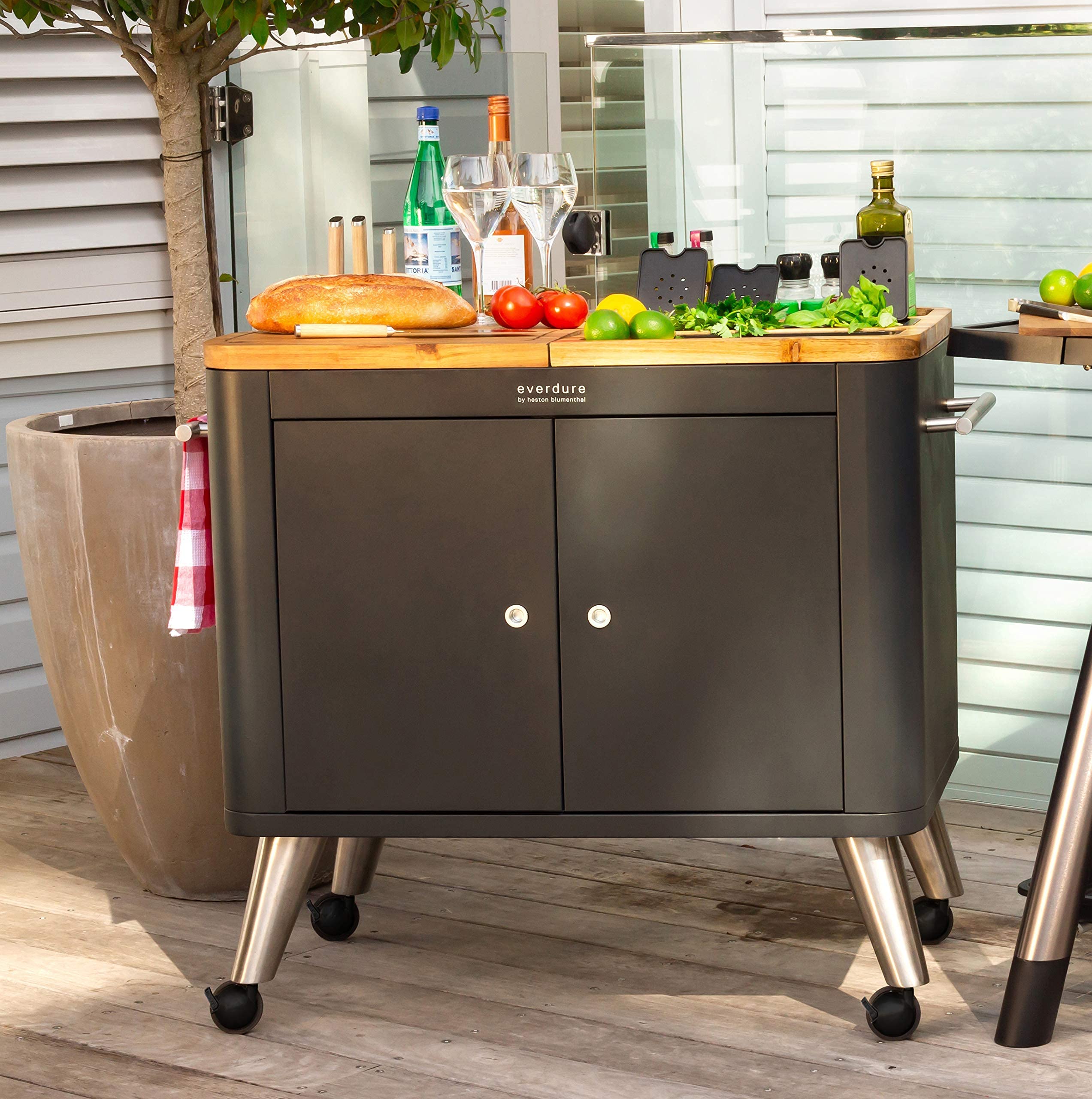 Everdure Mobile Prep Kitchen, 40Inch Indoor/Outdoor Kitchen Island