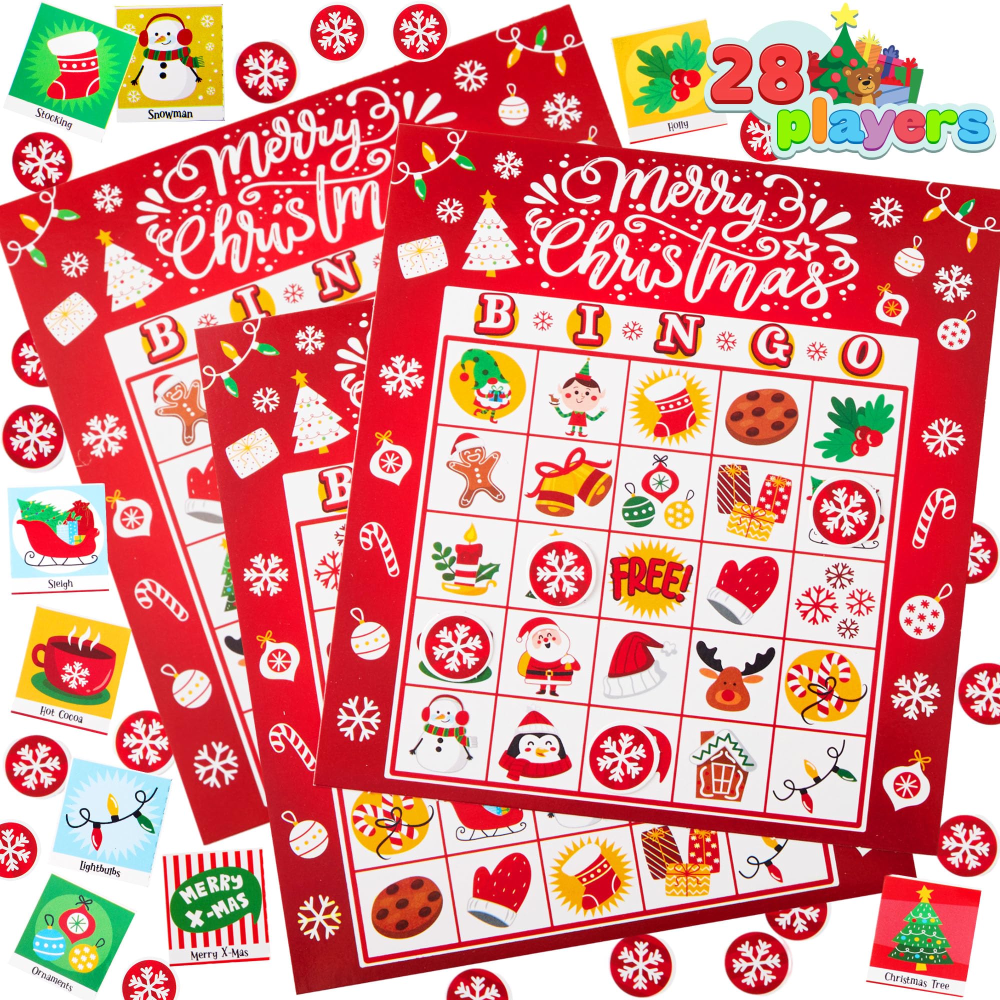 Funnlot Christmas Bingo for Kids Christmas Bingo Game🐷 Explore o banner ...