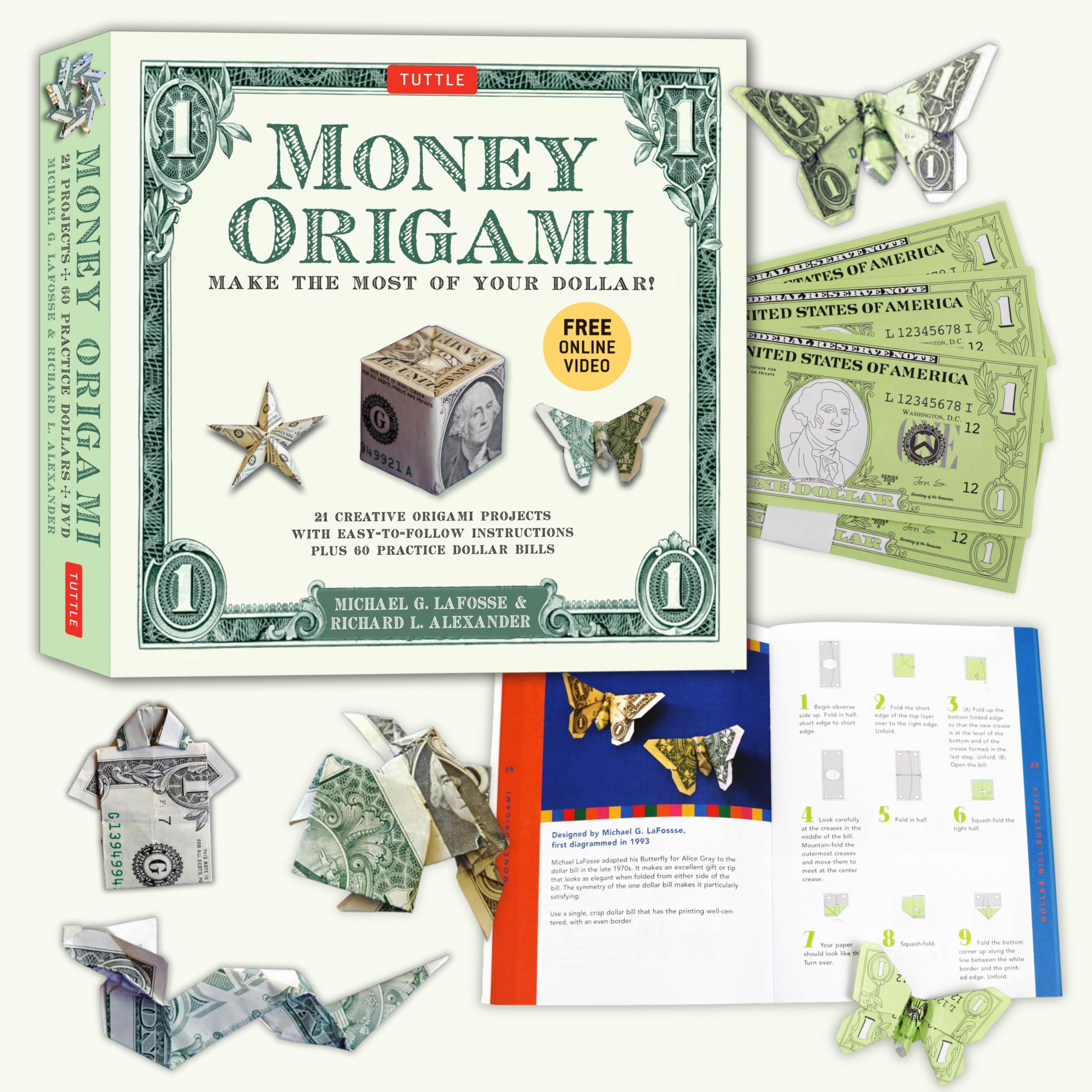 Buy Money Origami: Make the Most of Your Dollar : 21 fun and Creative Origami Projects with Easy-to-Follow Instructions Plus 60 Practice Dollar Bills: ... 21 Projects and Instructional Video Downloads — BookShops.in