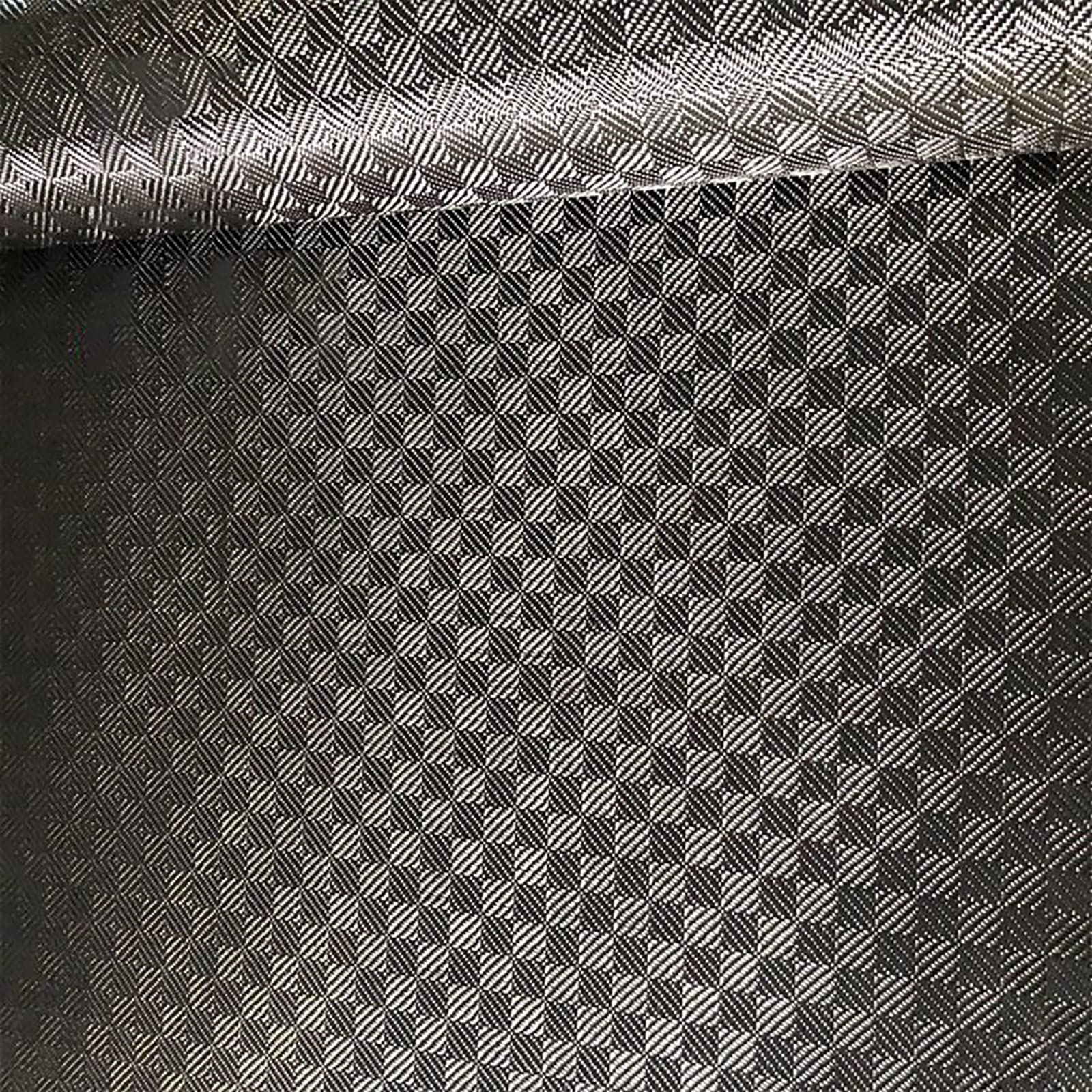Tkanina z włókna węglowego o wymiarach 19,6 cala x 3,3 stopy do naprawy samochodów, dronów i projektów RC — splot diagonalny 3K, czarny, 50 x 100 cm(20 * 20 Twill 3k/280g)
