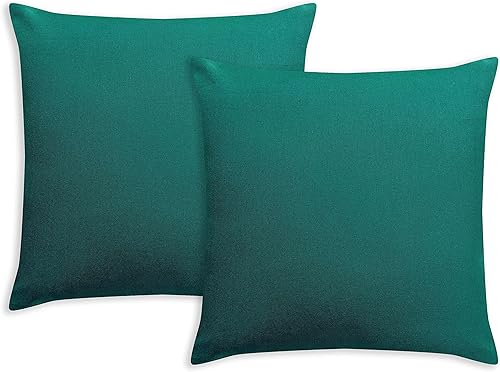 Miniatura 7 de Craftbot Fundas de almohada decorativas 100% algodón (sólidas), color gris claro, 16 x 16 pulgadas, paquete de 2 unidades, sin relleno