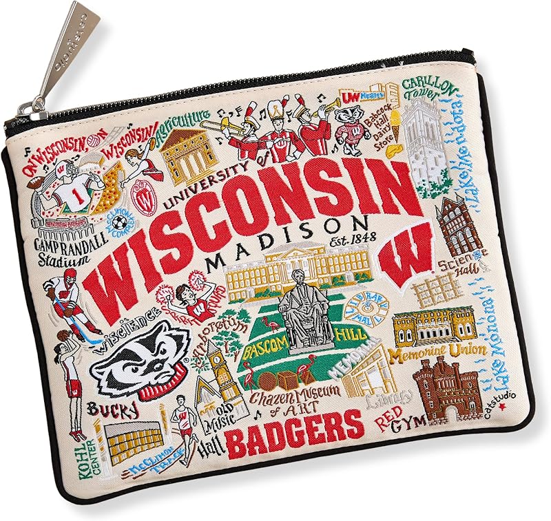 Necessaire com zíper Catstudio University of Wisconsin Madison, Canvas