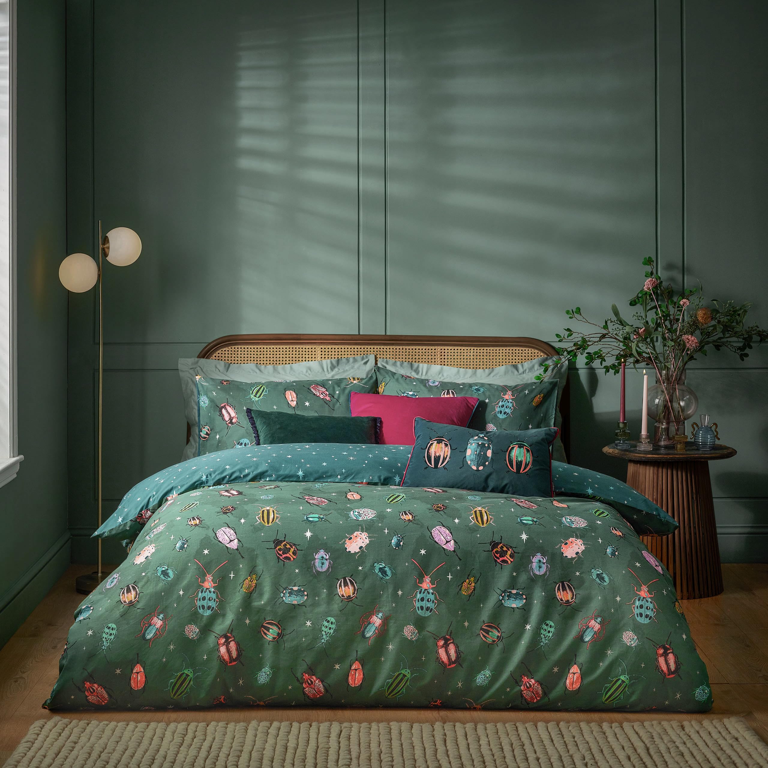 Furn.  Beetalis Insect Duvet Set - coloured - Double