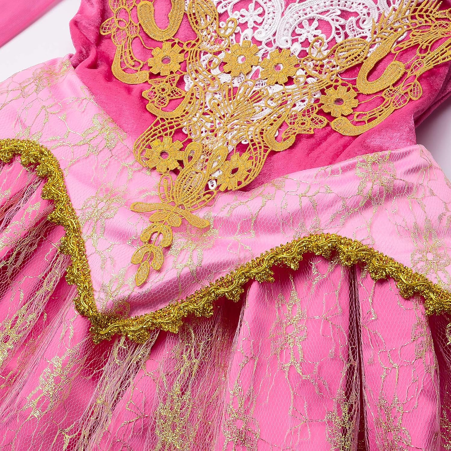 JerrisApparel Girls Pink Princess Costume Halloween Cosplay Party Dress up - Image 6