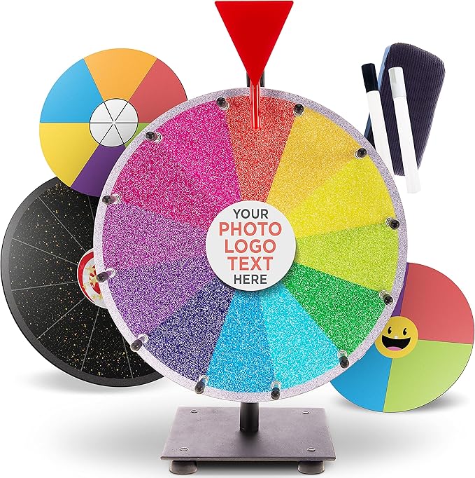 Prize Wheel Spin Wheel Game Spinner 12" Spinning Wheel