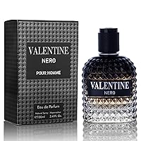 Vista 1 de Valentine Nero - Fragancia aromática amaderada con notas florales y minerales, aroma masculino, 3.4 fl oz