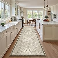 Vista 110 de Madane Alfombra Pasillera Lavable - Alfombras Pasilleras 2x6 para Pasillos de 6 Pies Antideslizante Vintage Alfombra Pasillera de Cocina