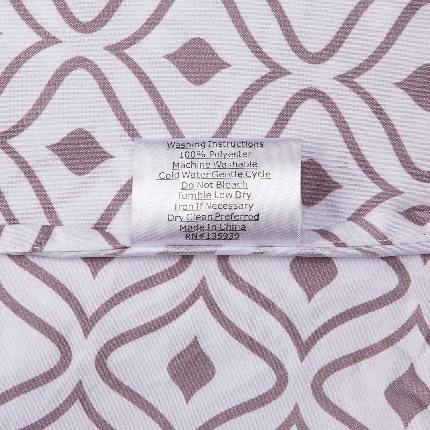 Chic Home Ayala 4 Piece Set Super Soft Two-Tone Diamond Print Geometric Pattern Deep Pocket Design – Includes Flat & Fitted Sheets and Bonus Pillowcases, Twin, Plum