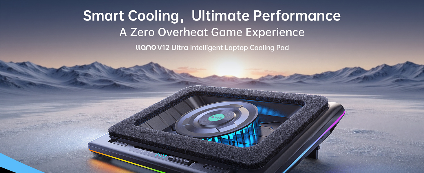 Amazon.com: llano V12 Ultra Laptop Cooling Pad with Smart Software
