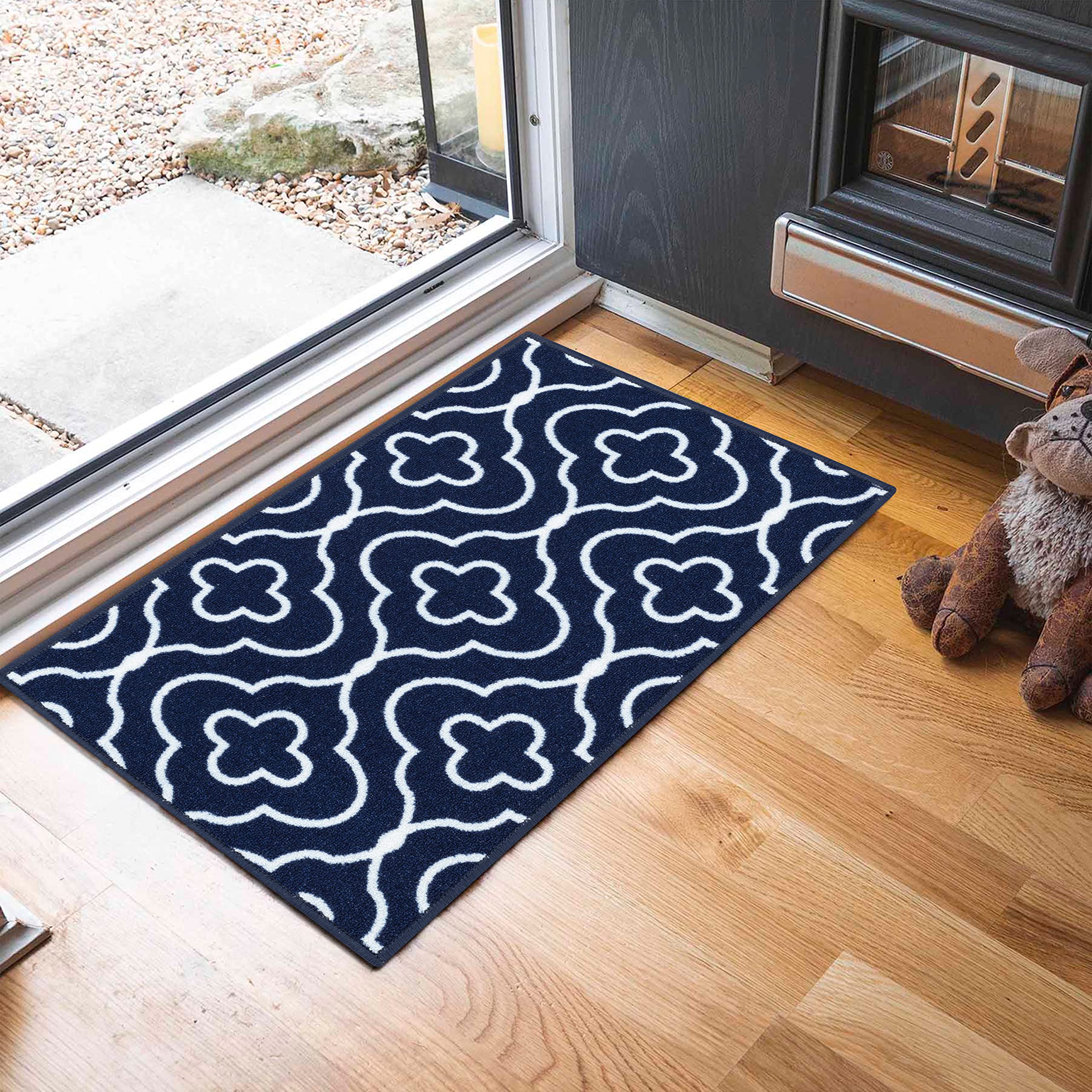 Washable Door Mat Kitchen Mats Non Slip Geometrical Design Hall Runner- Indoor Door Mat - Hallway-Passage Corridor Doormats - Floor Mat — view 81