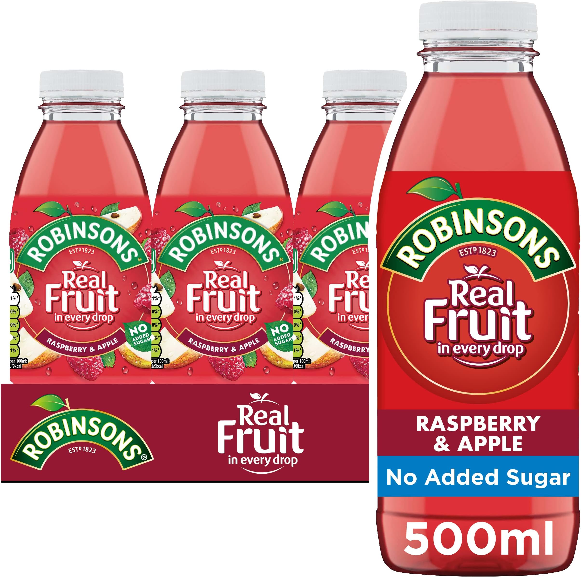 Robinsons RTD, Raspberry & Apple, 500 ml, 24 Pack