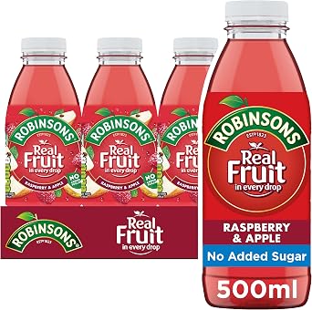 Robinsons RTD, Raspberry & Apple, 500 ml Bottle Pack of 24