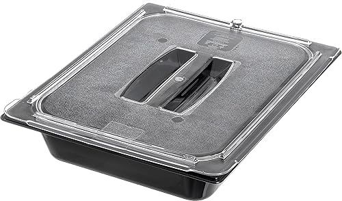 Miniatura 11 de Carlisle FoodService Products 10230U07 StorPlus - Tapa para bandeja de alimentos con mango universal de policarbonato de tamaño medio, transparente