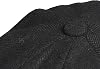 Peaky Blinders 8 Piece 'Newsboy' Style Flat Cap -Melton Wool Fabric , Black Herringbone, Large (59cm)
