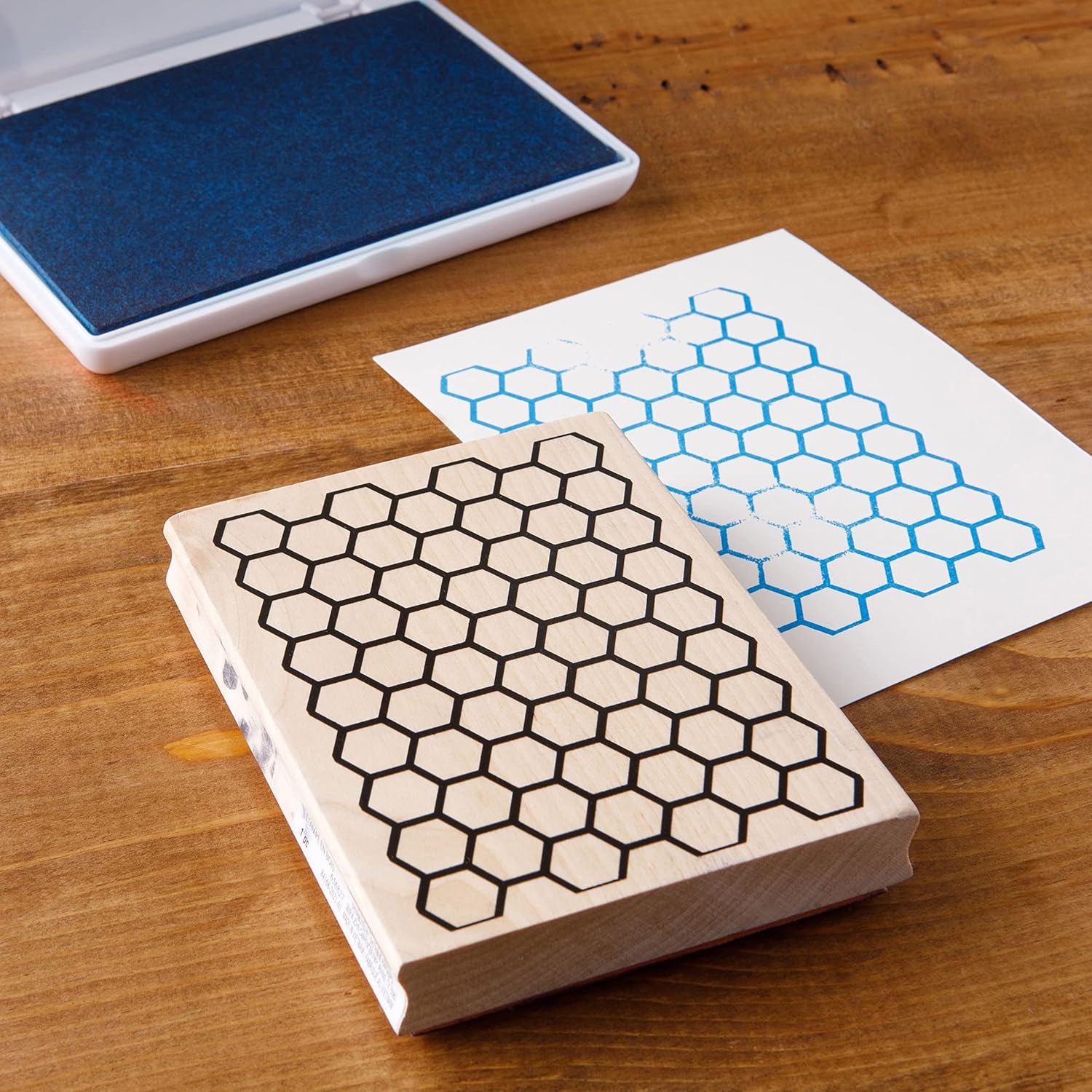 Recollections Honeycomb Wood Stamp, 6 Pack