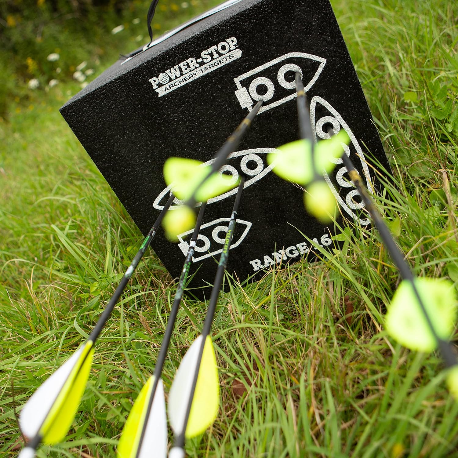 Power-Stop Archery Targets - High-Density Block Target - 350fps Foam Target Block for Broadheads and Field Tips