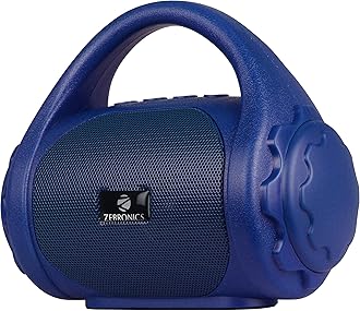 Zebronics ZEB-COUNTY 3W Wireless Bluetooth Portable Speaker With Supporting Carry Handle, USB, SD Card, AUX, FM & Call Function (Blue)