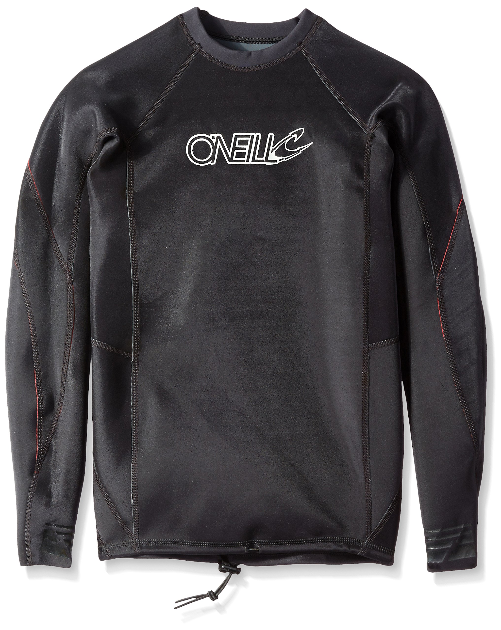 O'Neill Men's Superfreak 0.5mm Longsleeve Crew Vest, Graphite/Carbon Red/Red, X-Large