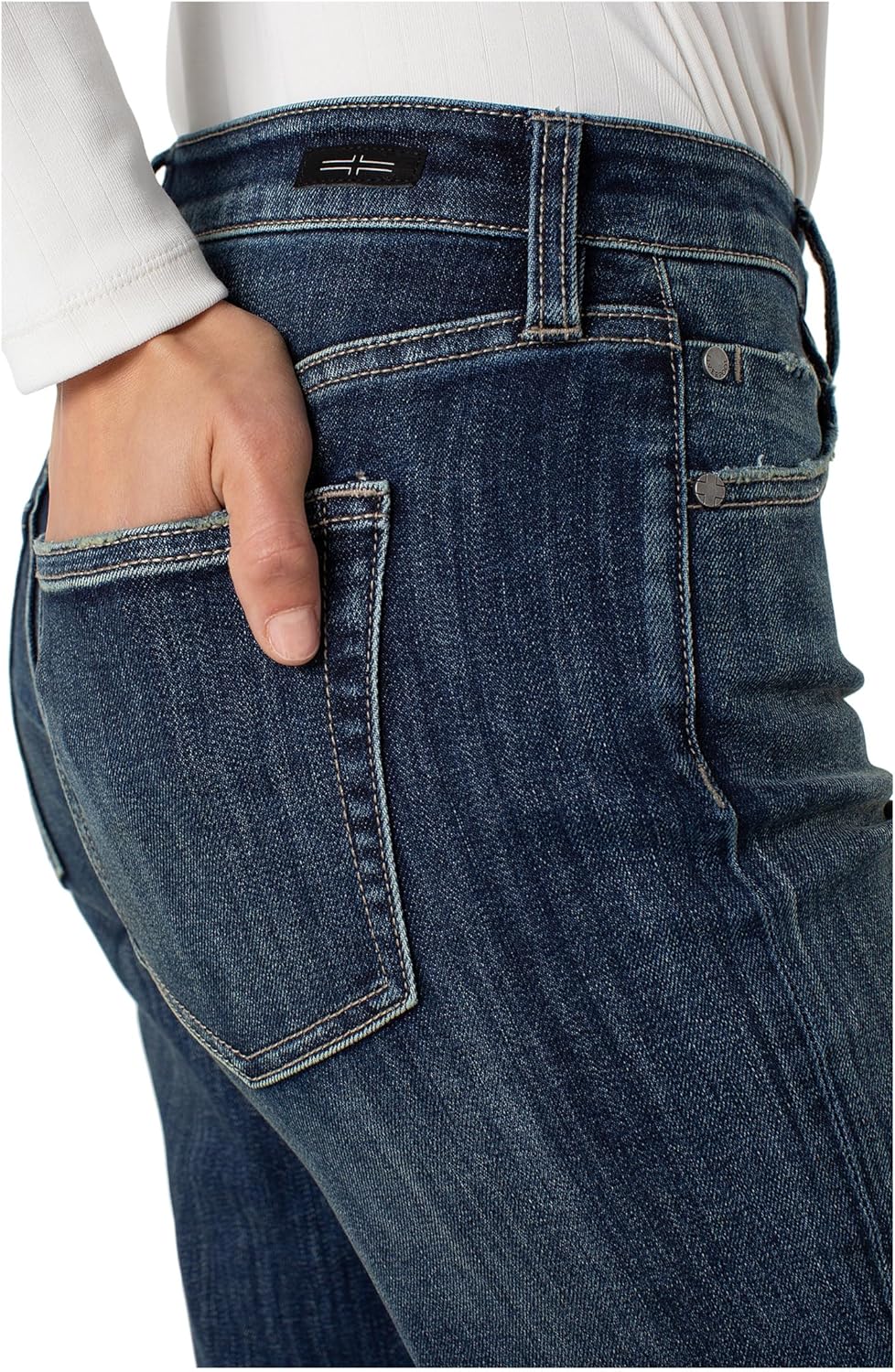 Liverpool Women's Marley Mid-Rise Girlfriend Cuffed Jeans