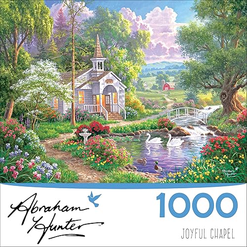 Miniatura 3 de RoseArt - Abraham Hunter - Joyful Chapel - Rompecabezas de 1000 piezas para adultos