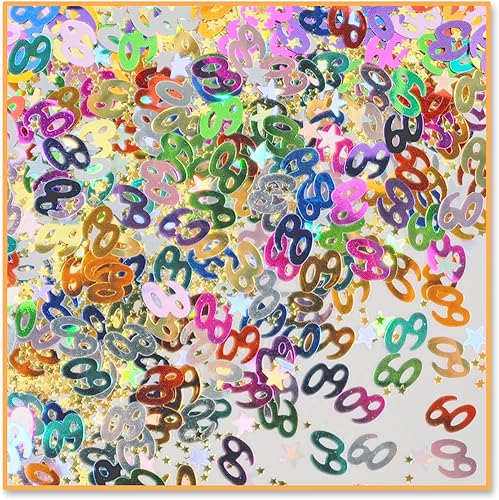 Accesorio de fiesta de confeti 60th And Stars