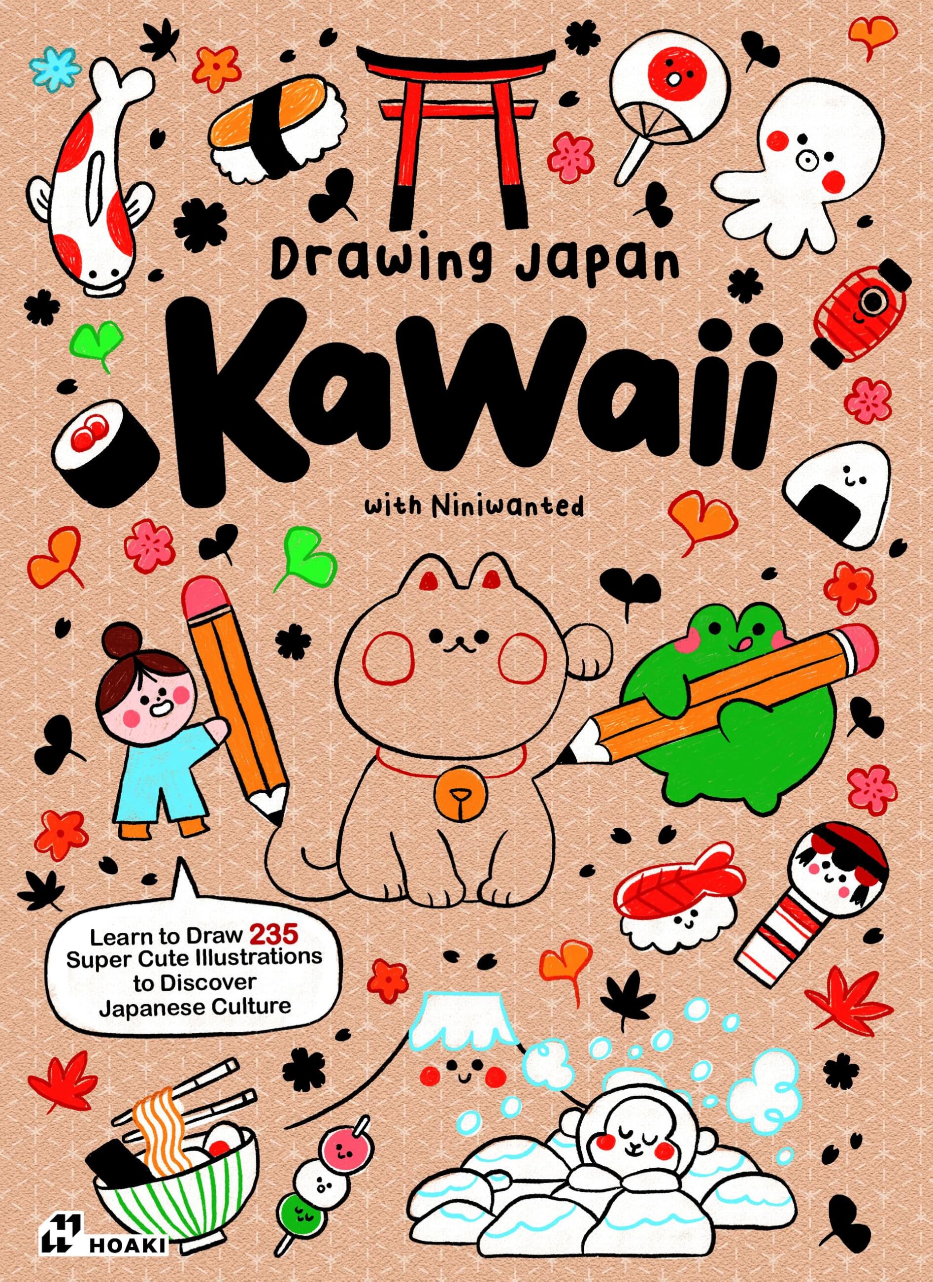Drawing Japan Kawaii: Learn to draw 235 super cute illustrations to discover Japanese Culture