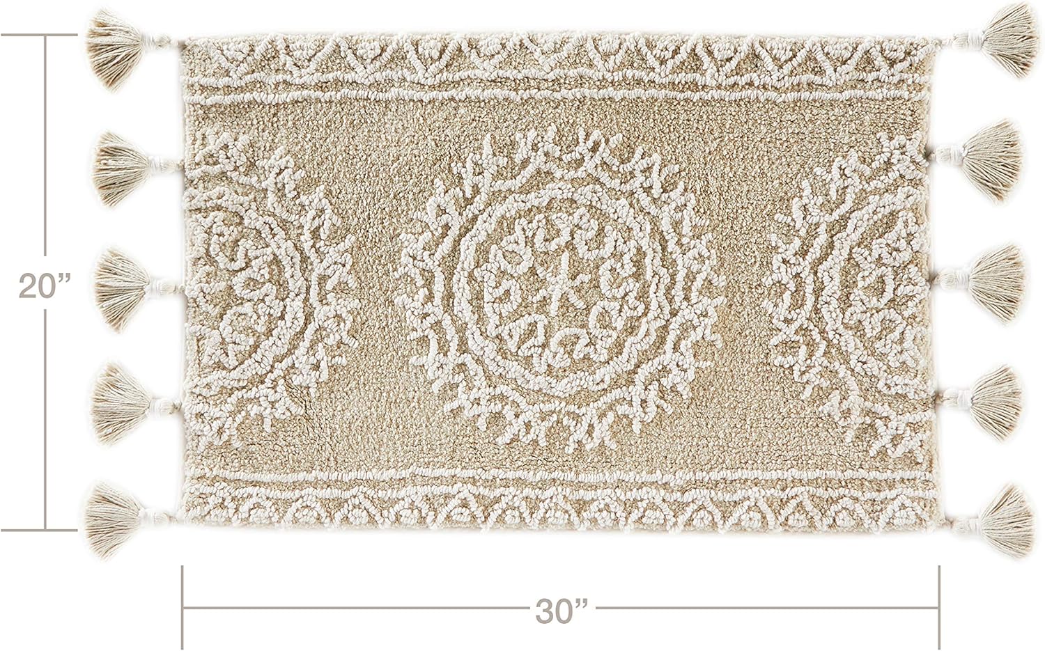 SKL Home Medallia Rug, Natural, 20 inches x 30 inches