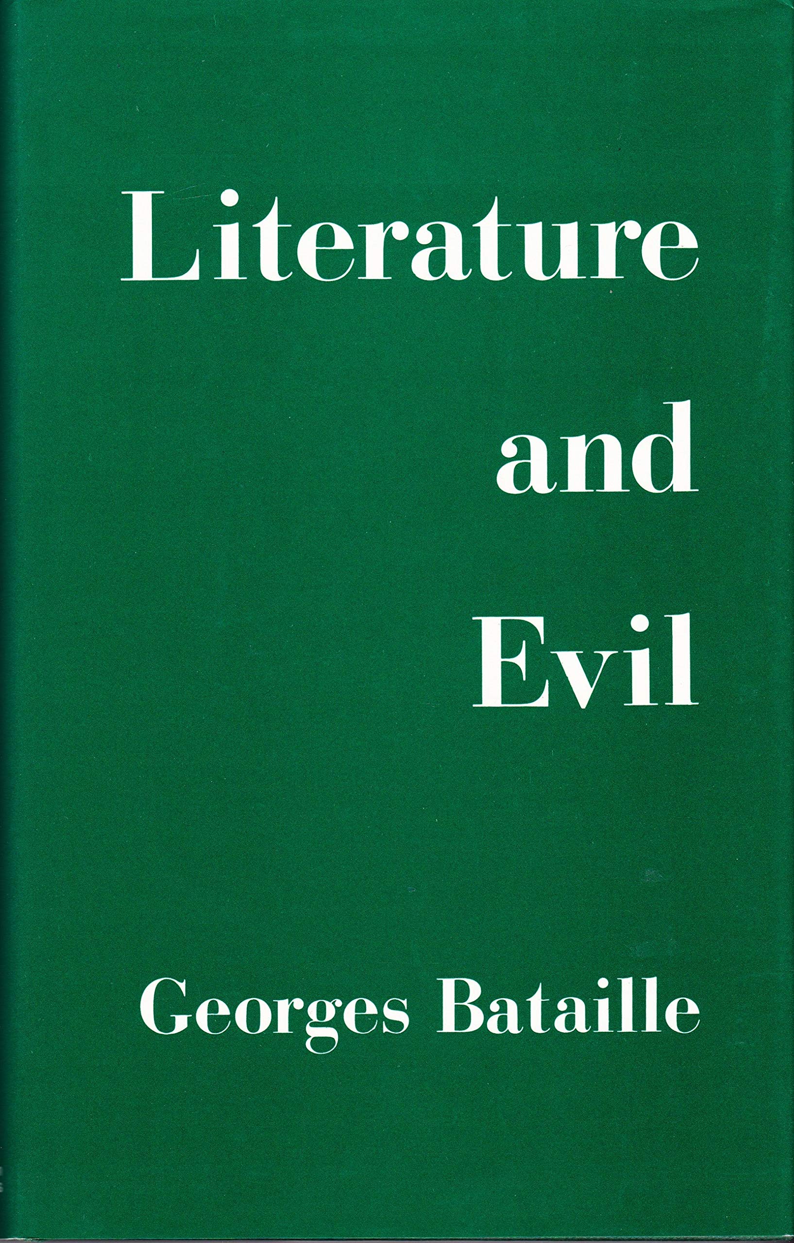 Literature and Evil (English and French Edition)