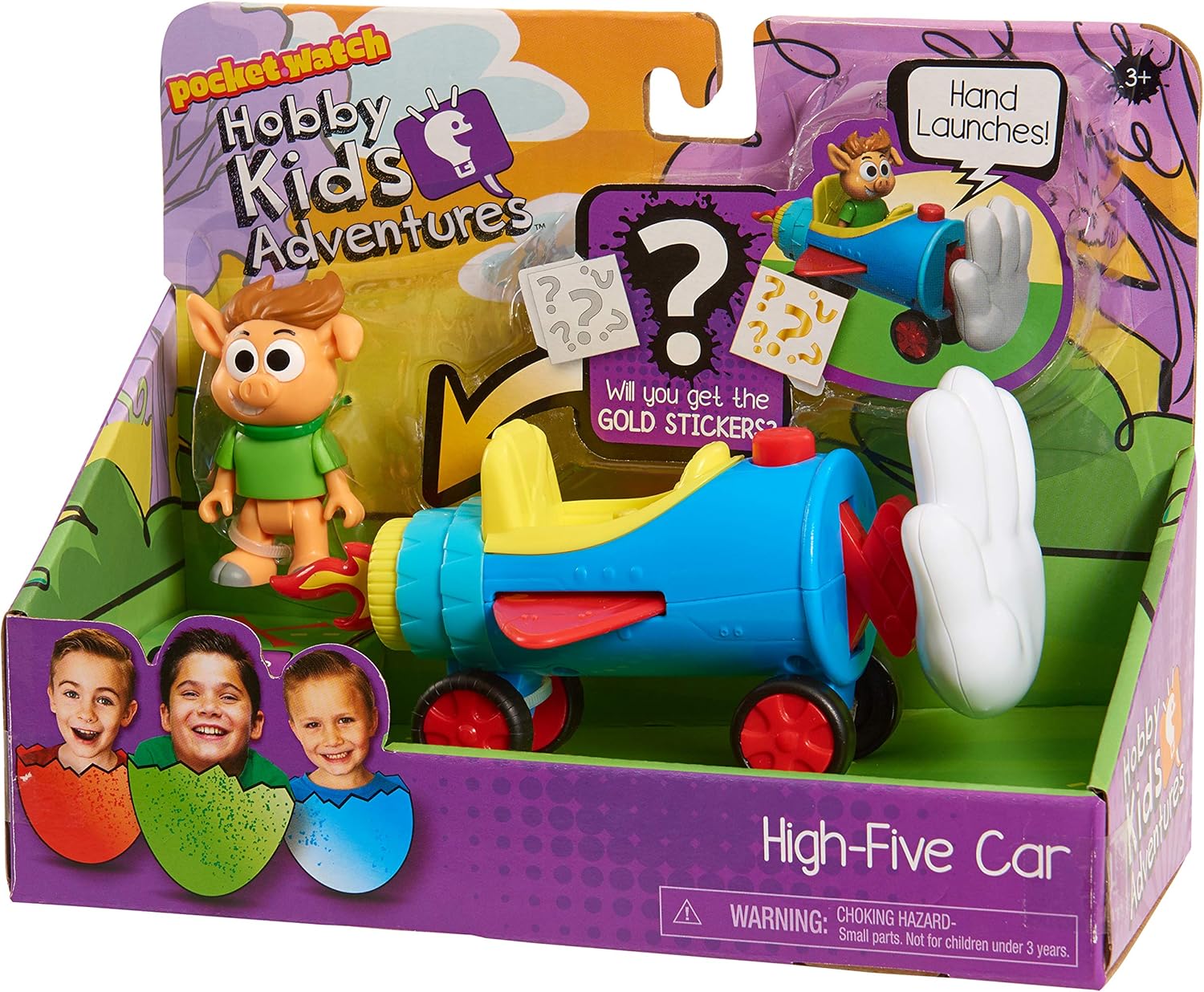 HobbyKids High-Five Car, Kids Toys for Ages 3 Up by Just Play