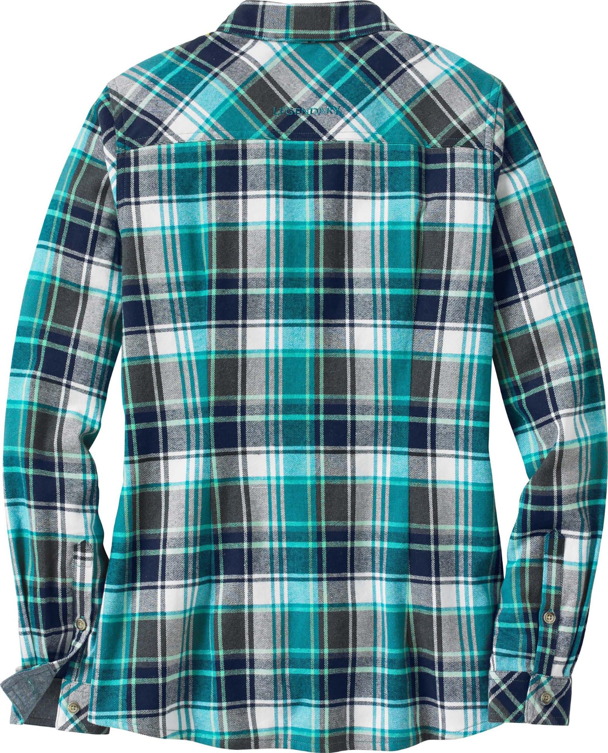 Camicia In Flanella Donna Legendary Whitetails Cottage Escape - Comoda, Elegante, A Maniche Lunghe, Con Bottoni E Tasche