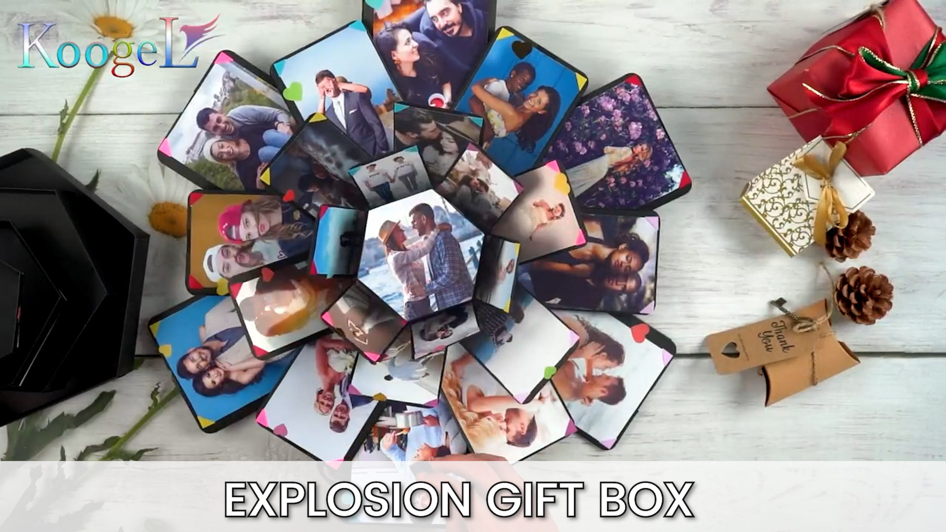 Amazon.com: Koogel Explosion Gift Box DIY Exploding Photo Album