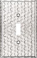 Vista 51 de LIDER Placa de Pared de Metal para Interruptor de Luz de Palanca, Cubierta de Interruptor de Acero Inoxidable, Resistente a la Corrosión