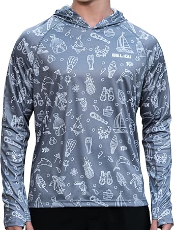 Amazon.com: Sudadera con capucha UPF 50+ para hombre, manga larga, SPF para  pesca, al aire libre, UV, senderismo, ligera, para hombre : Ropa, Zapatos y  Joyería