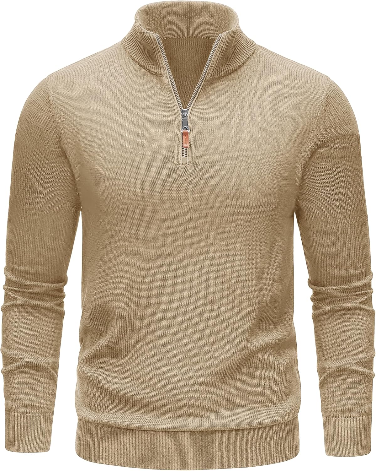 TACVASEN Men's 1/4 Zip Sweaters Cotton Casual Pullover Sweaters Knit Fall Winter Sweatshirts