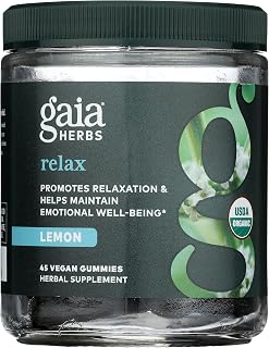 Relax Gummies - Supports Calm Feelings - with Organic Apple Juice & Lemon Juice Concentrate - 45 Gummies (15 Servings)