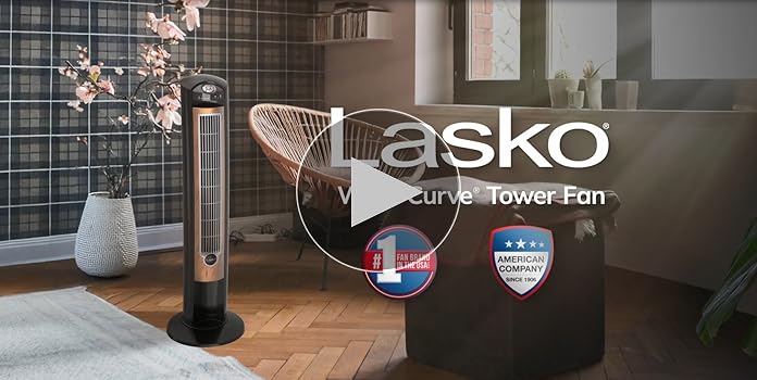 Amazon.com: Lasko Oscillating Tower Fan, Remote Control