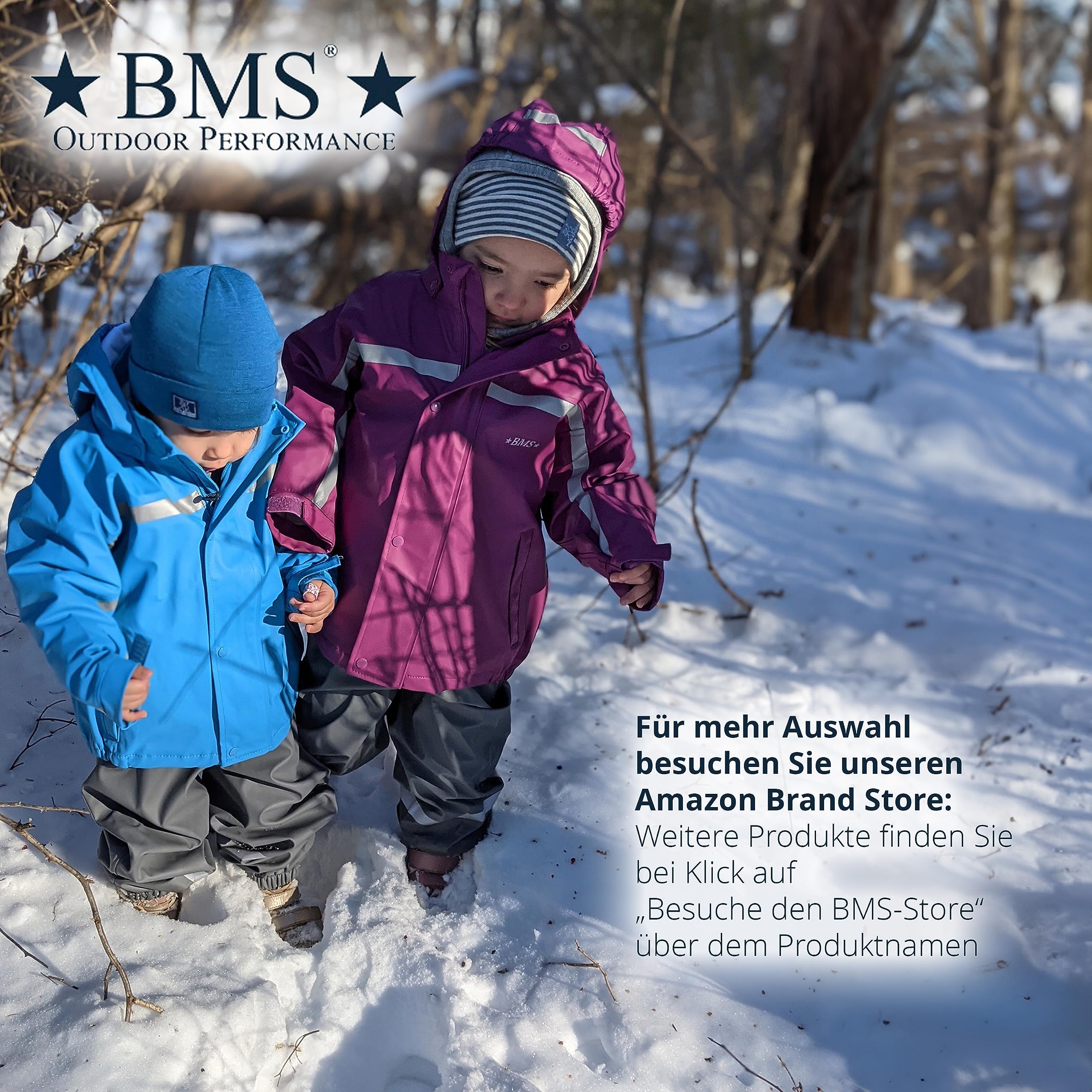 BMS Regenjacke mit Fleece gefüttert