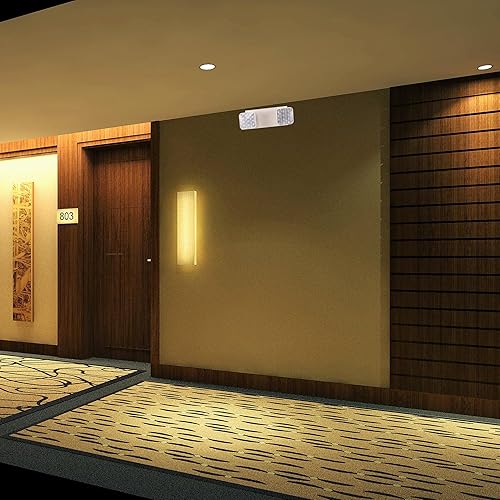 Miniatura 6 de LIT-PaTH Accesorios de iluminación LED de emergencia con 2 cabezales LED y baterías de respaldo, luz de salida estándar de EE. UU., calificada por