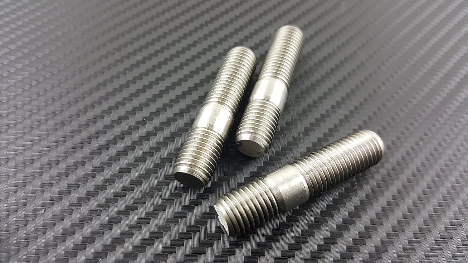 P2M STAINLESS EXHAUST DOUBLE HEAD STUD NUT SET M10X1.25 3PCS SET P2-SUS002DHSN3-GD