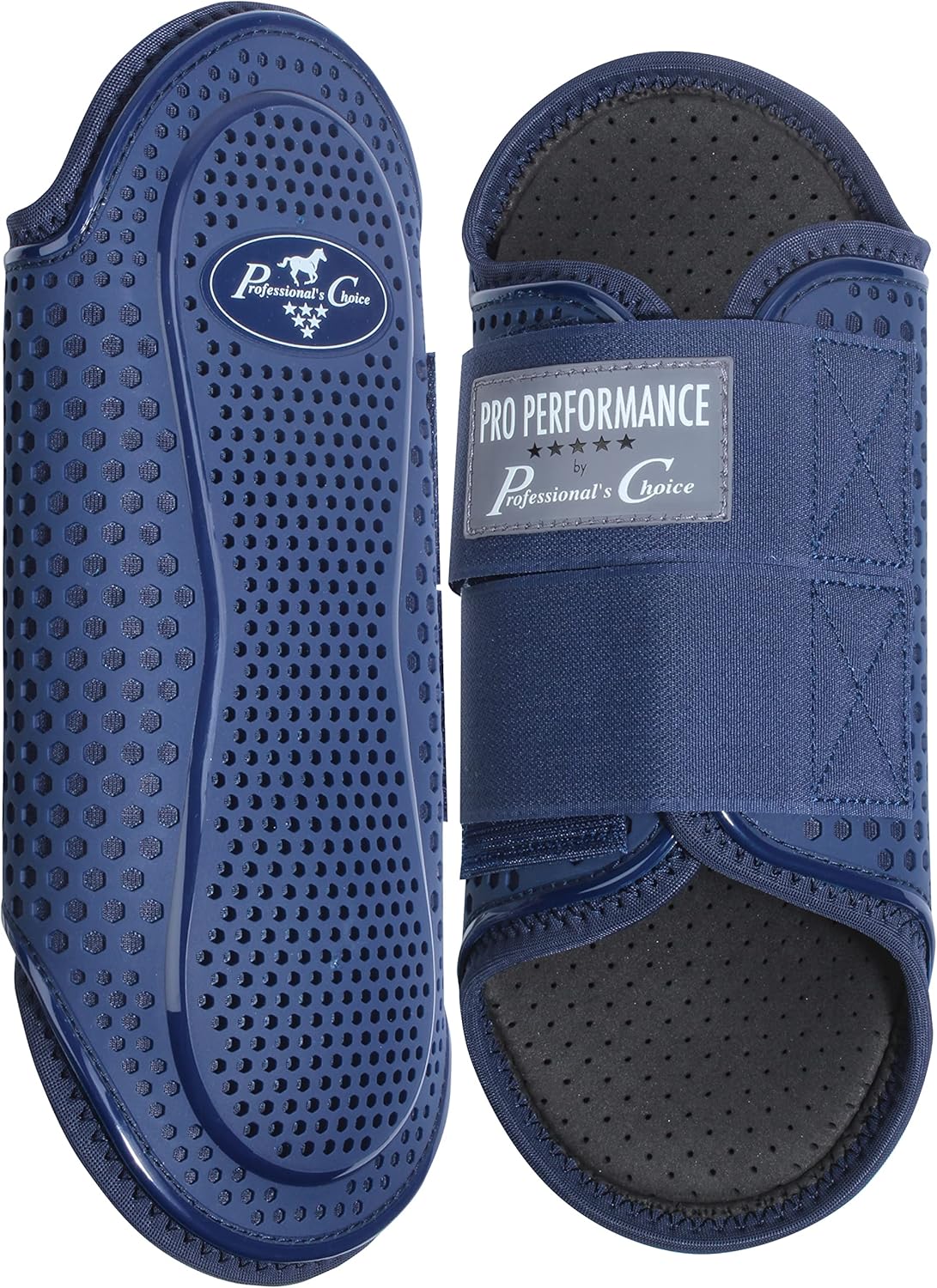 Professional's Choice Pro Performance Hybrid Splint Boot | Durable Pro Mesh Outer Layer | Integrated Strike Area | Exercise or Turnout | Waterproof | Front or Hind Legs | Medium and Large