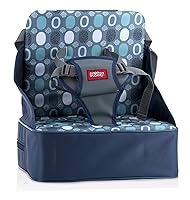 Vista 15 de Nuby Easy Go Asiento Elevador - Asiento Elevador de Viaje para Bebés y Niños Pequeños - Soporta Hasta 35 Libras - 9+ Meses - Gris Chevrón