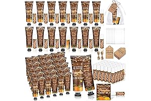 Rustic Pumpkin Baby Shower Giveaways - Bulk 50 Sets(200Pcs) Woodland Pumpkin Hand...